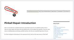 Desktop Screenshot of homepinballrepair.com